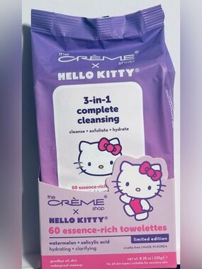 The Crème Shop x Hello Kitty 3-in-1 Cleansing Face Wipes